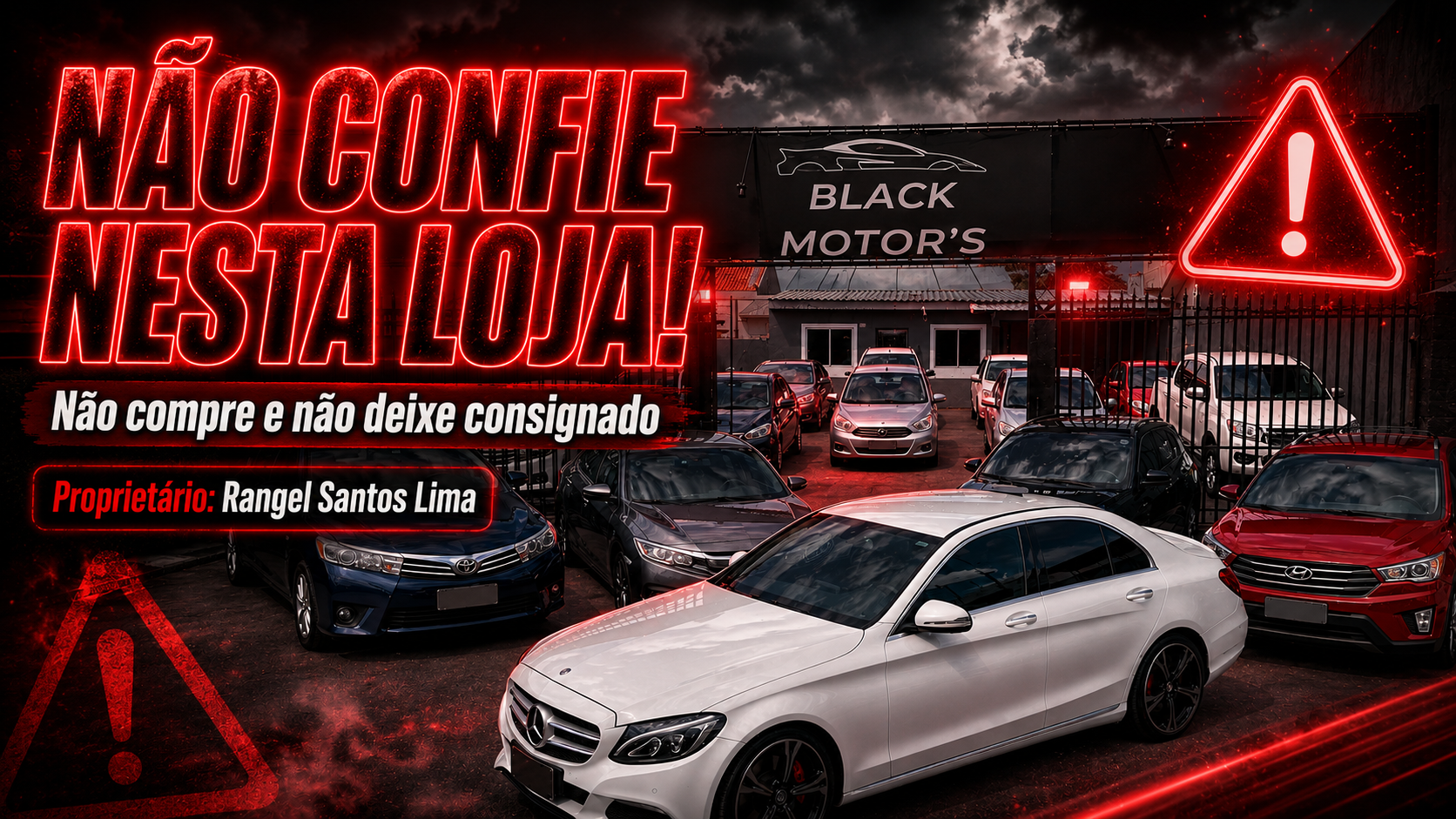 Assista o vídeo de alerta